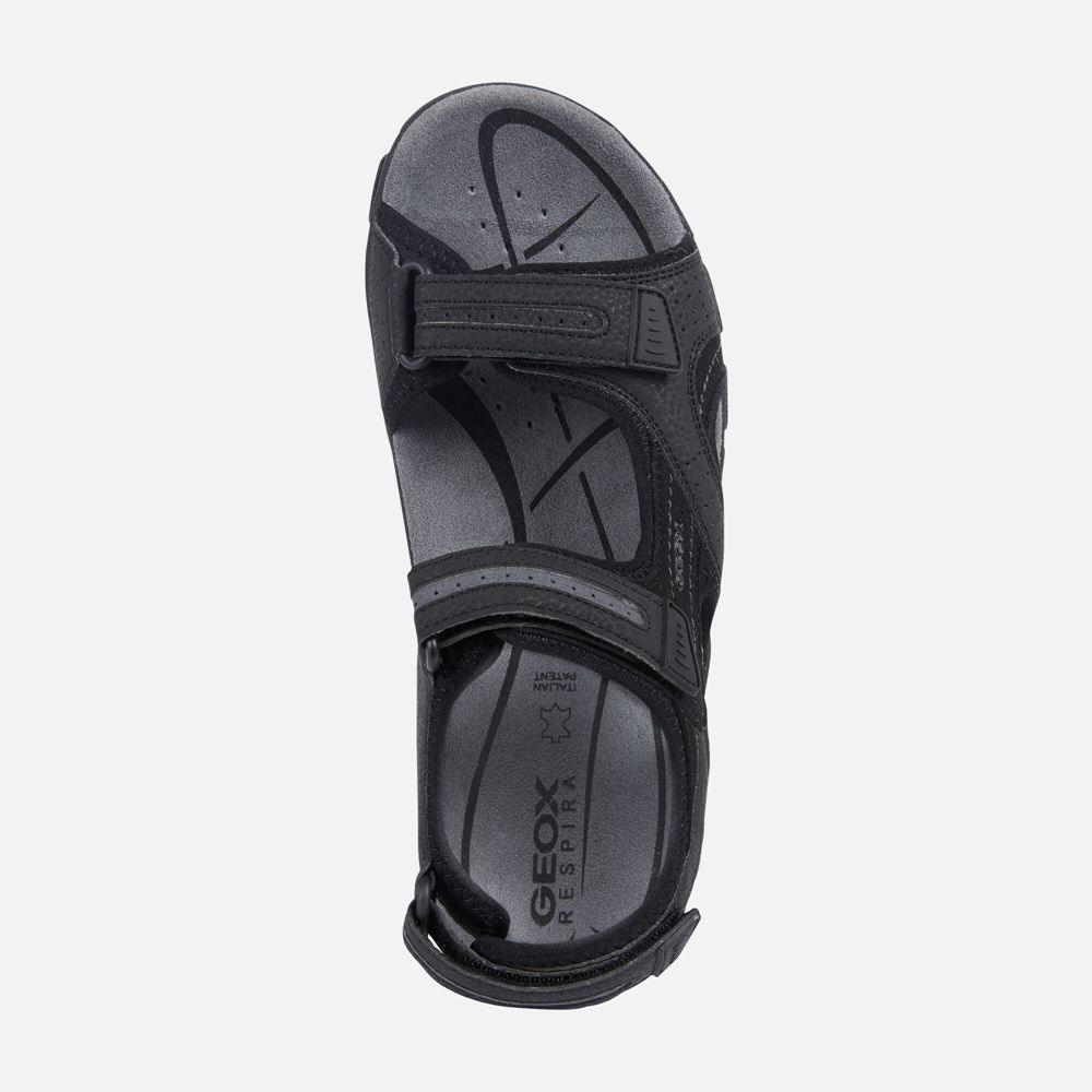 Sandales Geox Strada - Noir - Homme 387496-QIL